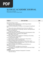 Download Sunway Academic Journal Vol 2 Information by Sunway University SN29138309 doc pdf