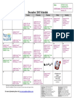 SCDNF December 2015 Schedule