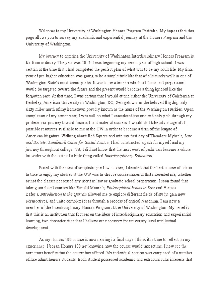 Uw honors acceptance rate picture