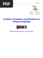 Download Articles of Indian Constitution in Telugu Language by facebookcontactme SN291394341 doc pdf