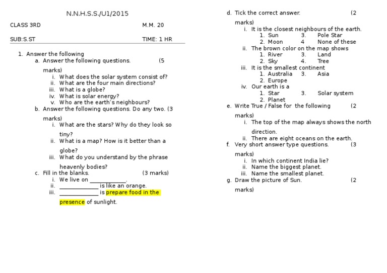 3RD S.ST | PDF