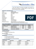 Objectives & Skills Resume