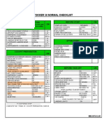 Fokker 50 Normal Checklist for Cockpit Safety Inspection