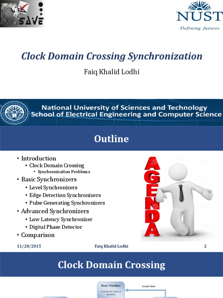 Clock Domain Crossing Synchronization Faiq Khalid Lodhi PDF Electronic Design Electrical