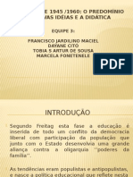 História Da Didática 1945 A 1960