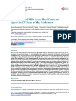 Milk as Oral Contrast in Abdomen CT