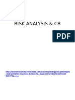 Risk Analysis & CB