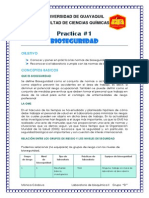 Practica 1 Lab de Bioquimica II (Bioseguridad)