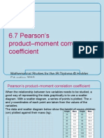 Pearson Product Correlation
