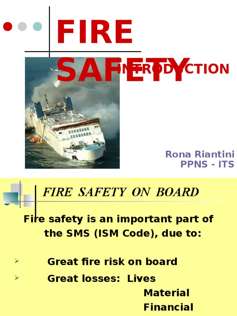 01FIRE SAFETY.ppt Fire Safety Ships