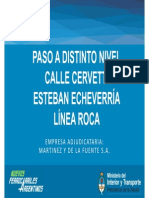 Trenes: Paso Bajo Nivel Esteban Echeverra - Línea Roca - PBA