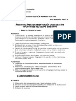 Ámbitos o Áreas de Intervención de La Gestión