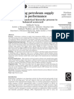 EvaluaEvaluating petroleum supply chain performance Performance Application of analytical hierarchyting Petroleum Supply Chain Performance Performance Application of Analytical Hierarchy Process