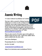 Call for Asemic Writing in Mexico