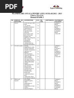 Planificare Anuala Limba Engleza L1 SPARK 2 Clasa A VI A 09061606