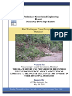 Preliminary GER Piscataway Drive Slope Failure