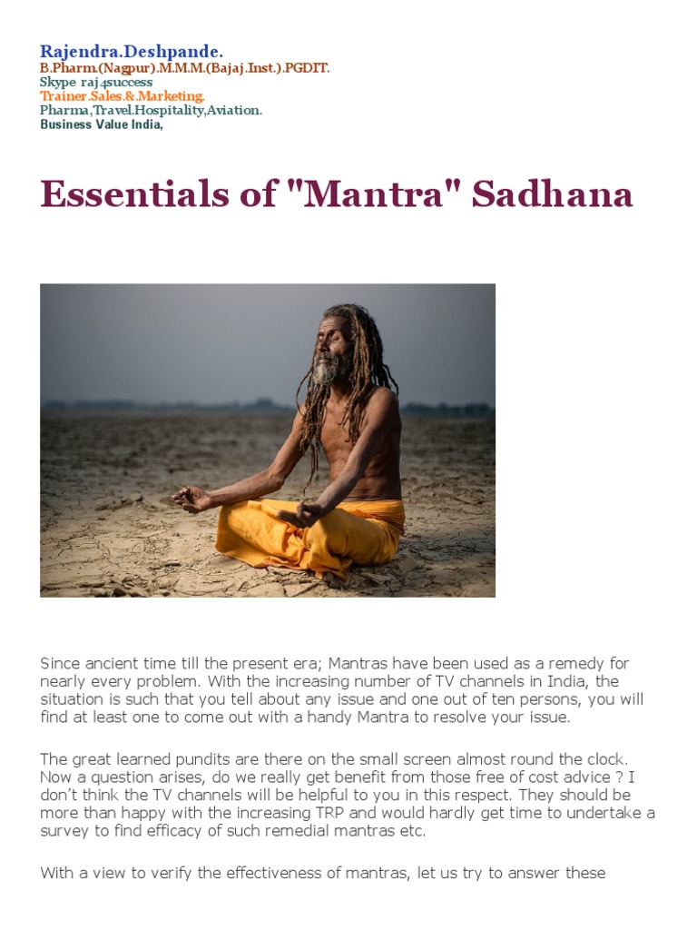Mantra Pdf Mantra Vedas