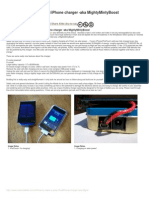 How to Make a Solar IPodiPhone Charger Aka Might