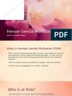 Female Genital Mutilation PPT Maternity Class