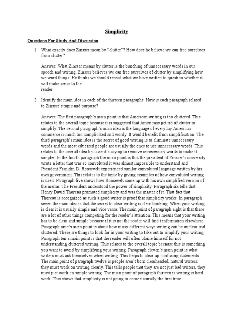 Fashion and simplicity essay picture