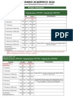 2016 Calendario Académico Educación A Distancia (EDH)