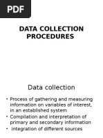 Data Collection Procedures