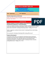 Research Assignment 1 - Article Review - Syed Hasan