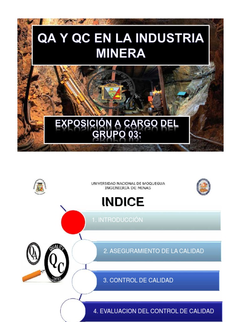 Control de Calidad en Minería QA/QC | PDF | Laboratorios | Calidad ...