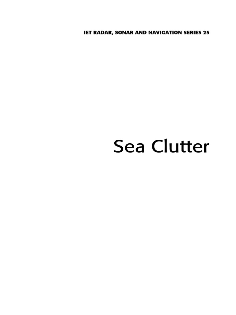 Small Radar Sea.clutter Scattering.the.k.distribution And.radar Performance.radar