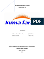 ANALISIS INFORMASI KEUANGAN PT Kimia Farma TBK