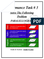 Parallelogram Angles Task