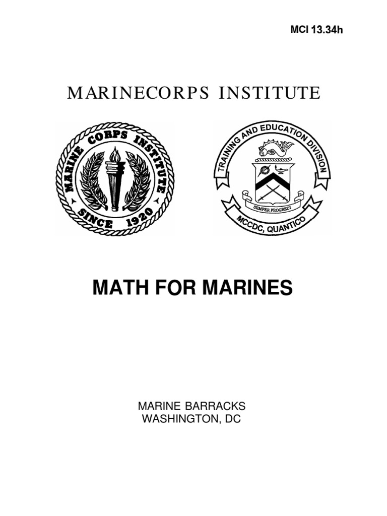 1334H Math for Marines (MCI) | Fraction (Mathematics)