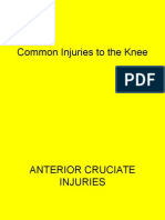 Common Injuries To The Knee, Leg, Ankle