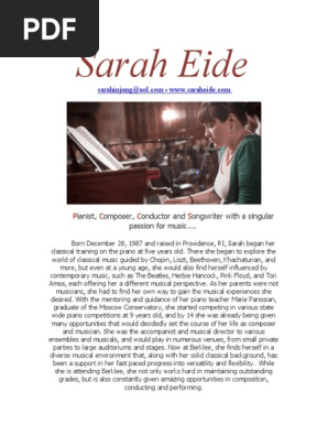 Artist Bio
