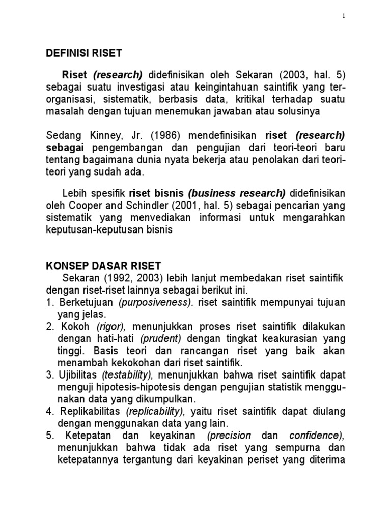 Definisi dan Metode Riset Ilmiah | PDF