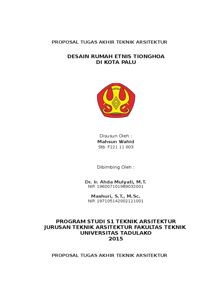 Cover Pra Proposal Tugas Akhir Teknik Arsitektur Fix