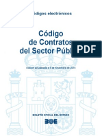 Codigo de Contratos Del Sector Publico español actualizado