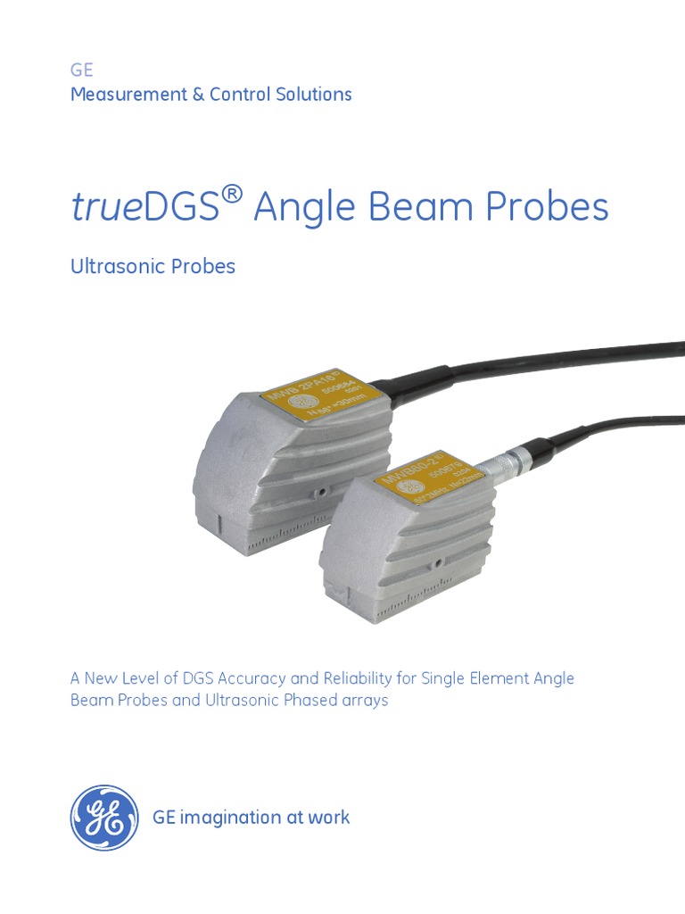 GEIT-20120EN TrueDGS Probes Datasheet | PDF | Ultrasound | Angle
