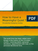 Meaningful Quiet Time