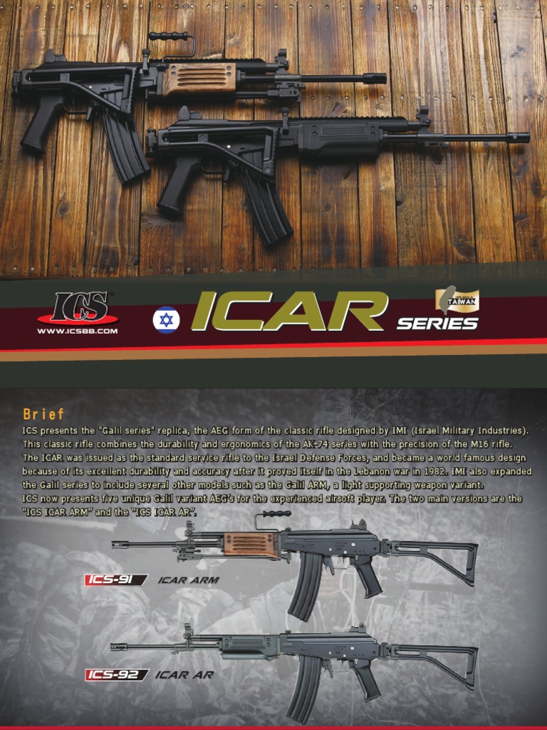 ICS Galil Series Airsoft AEG Overview | PDF | Personal Weapons | Weapon ...