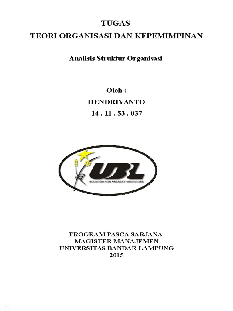 Cover Makalah Ubl Contoh Makalah