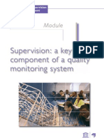 Supervision: A Key Component of A Quality Monitoring System