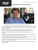 How a UN Intern Was Forced to Live in a Tent in Geneva