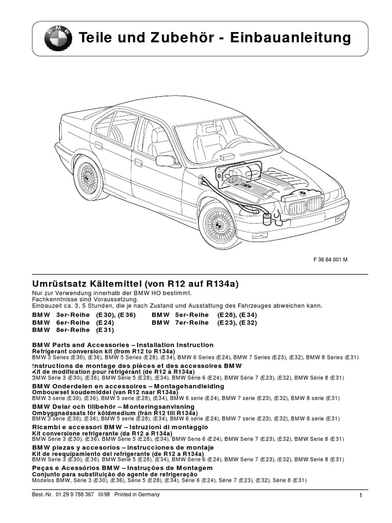 R12 To R134 Aircon Conversion | PDF