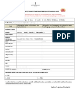 AADHAR CHANGE FORM FOR REQUEST THROUGH POST