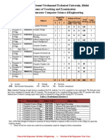 Scheme of Teaching and Examination B.E. VI Semester Computer Science &engineering