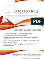 Communication Skills - Module 1
