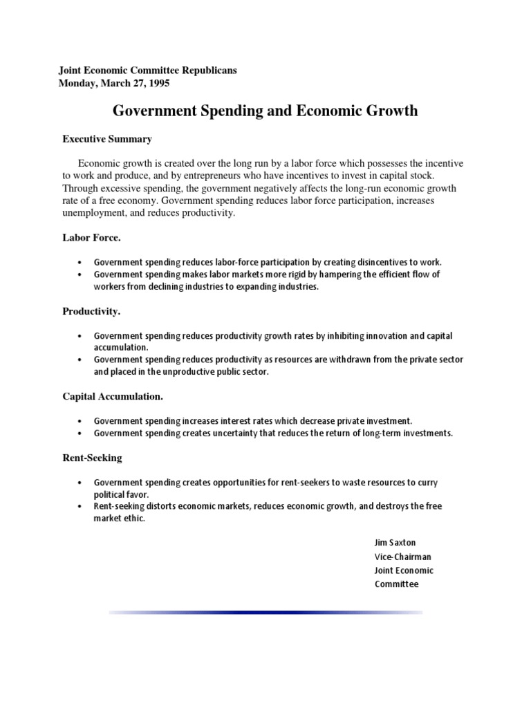 Impact of Government Spending on Growth | PDF | Economic Growth ...