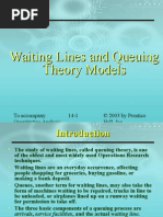 Waiting Lines and Queuing Theory Models