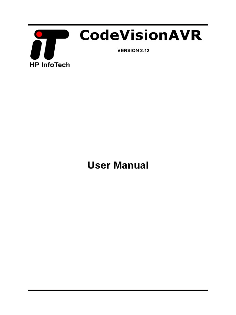 CodeVisionAVR User Manual | PDF | C (Programming Language) | Software
